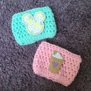 Knit Disney Coffee Cup Sleeves